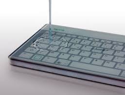 Apple trabaja en un teclado de vidrio