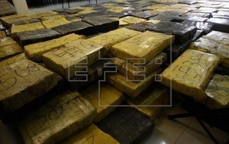 Incautan dos toneladas de droga en Colombia