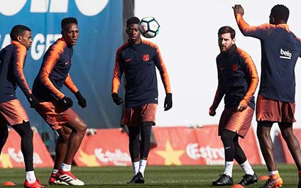Dembele estará casi un mes de baja
