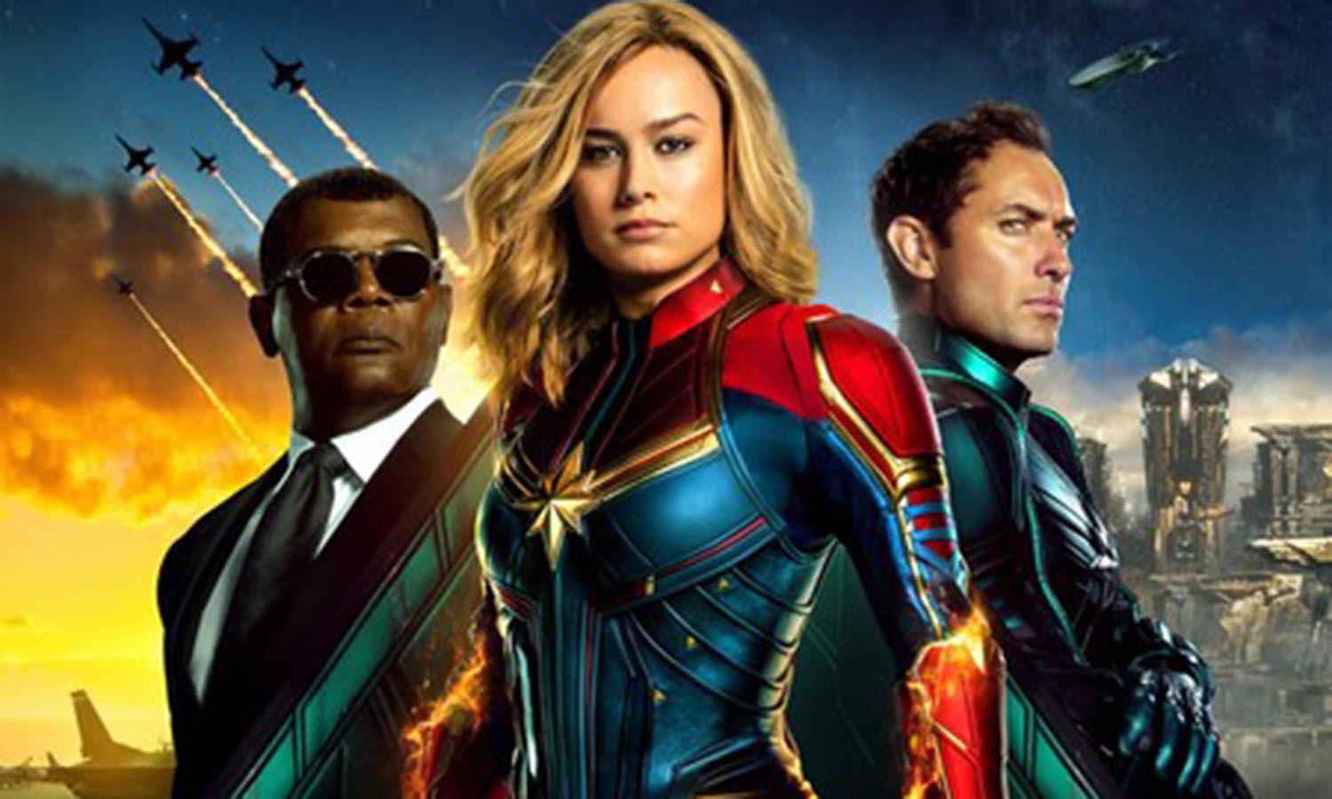 Capitana Marvel se mantiene fija en el primer lugar de la taquilla