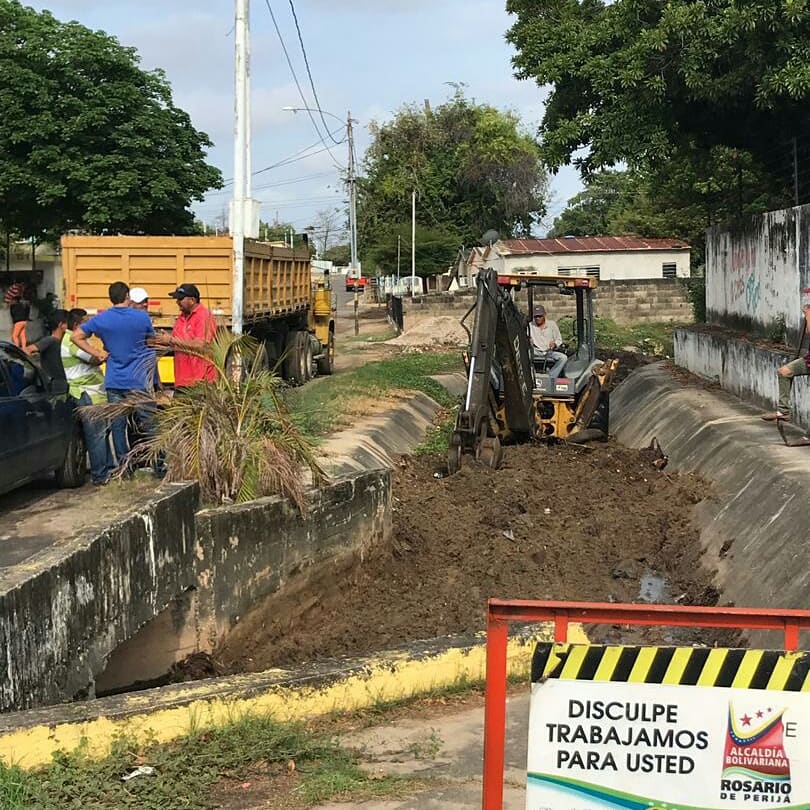 Inician mantenimiento de cañadas en Rosario de Perijá