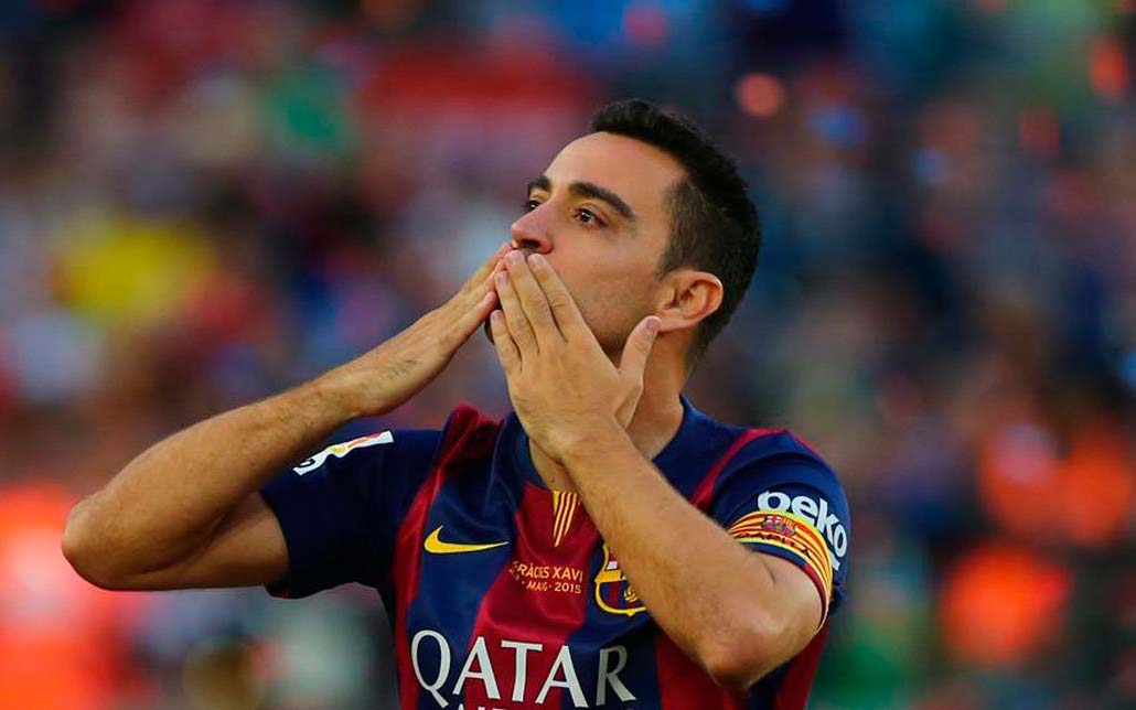 Deportistas homenajean a Xavi tras anunciar su retiro