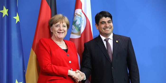 Merkel agradece a Costa Rica la acogida de venezolanos