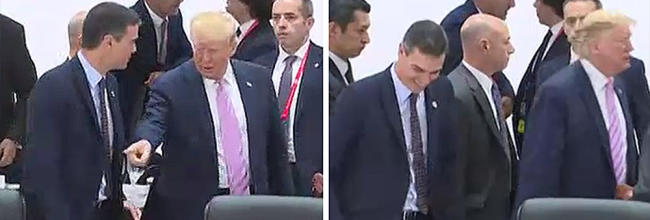 Trump manda a sentar a Pedro Sánchez en el G20