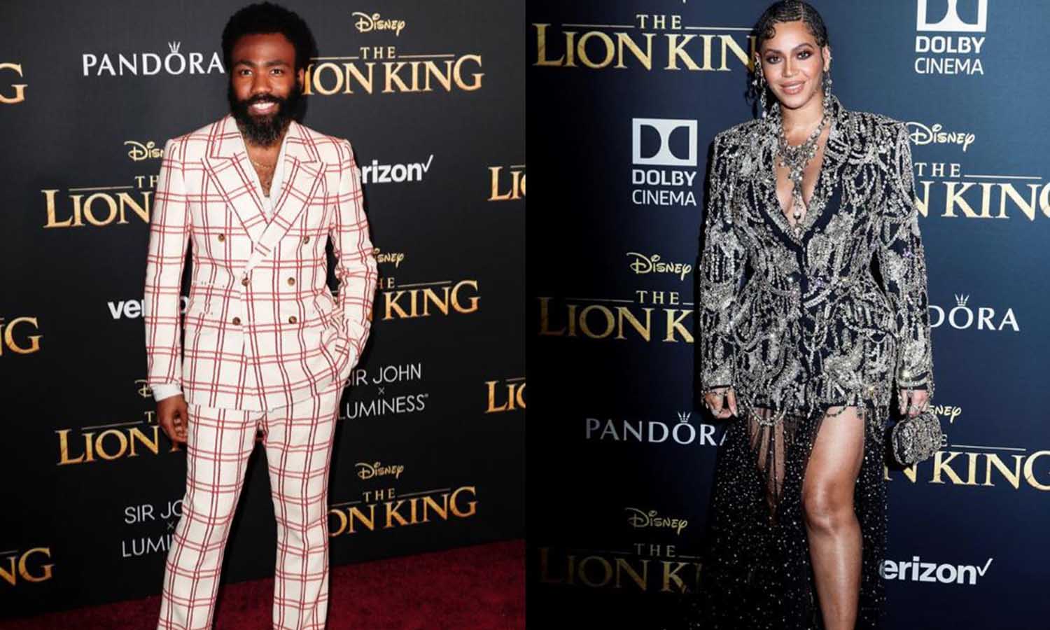 Beyoncé y Donald Glover triunfan en el estreno mundial de El Rey León