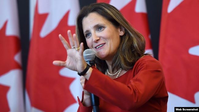 Canciller de Canadá viaja a Cuba para tratar crisis venezolana