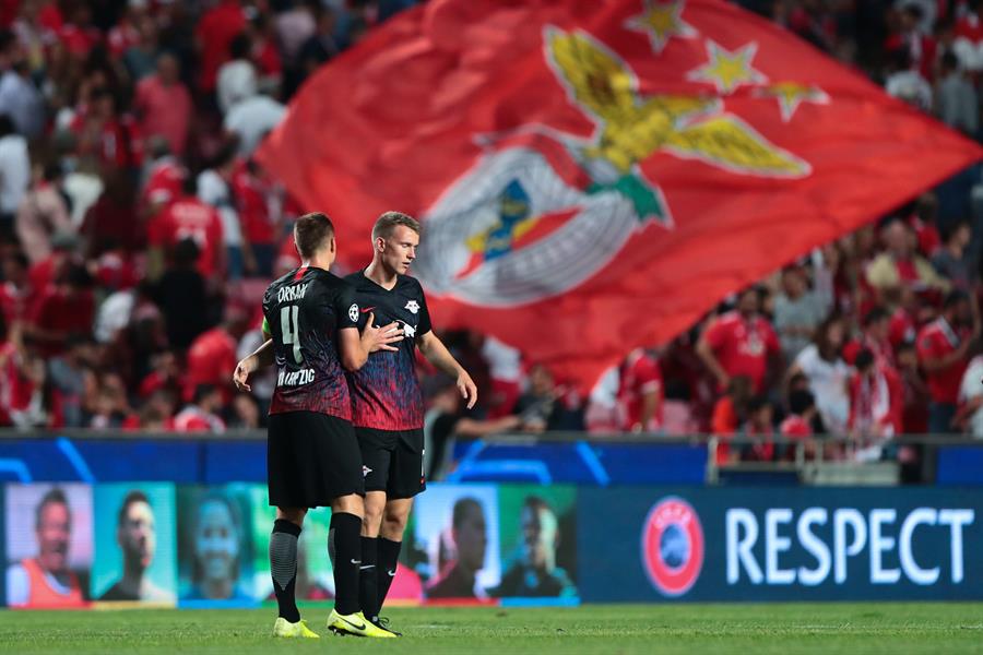 El Leipzig derrota al Benfica en Lisboa y lidera el Grupo G