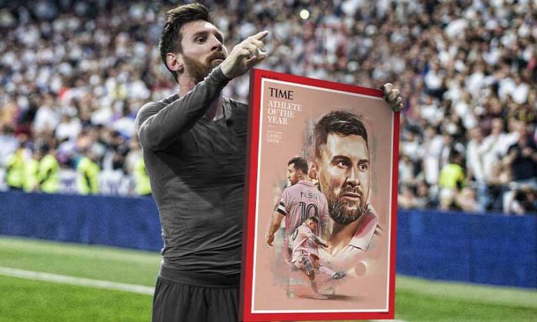 La revista Time elige a Lionel Messi deportista del año