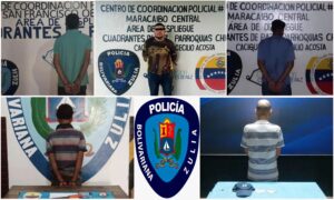 Capturan a cinco hombres en el Zulia por golpear y amenazar a mujeres