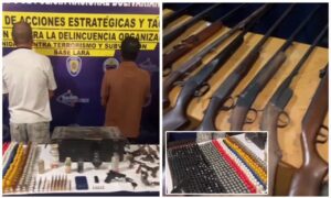Los detienen en Lara por fabricar armas y municiones de guerra