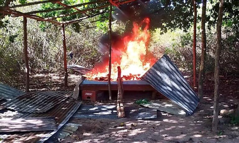 Fanb destruye base logística de la banda 'El Pilo' en Sucre