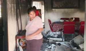 Incendio de vivienda deja en la calle a una familia en Lagunillas