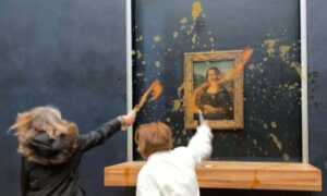 Activistas arrojan sopa sobre pintura de la Mona Lisa en el Louvre