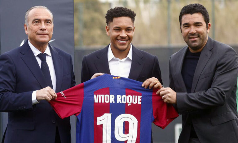 Vitor Roque en el Barcelona: "Es un sueño hecho realidad"
