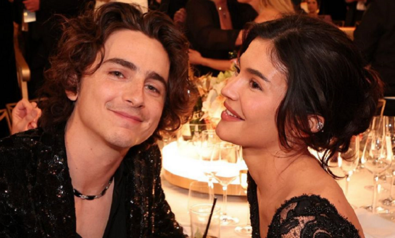 Se viraliza beso de Timothée Chalamet y Kylie Jenner en los Globos de Oro