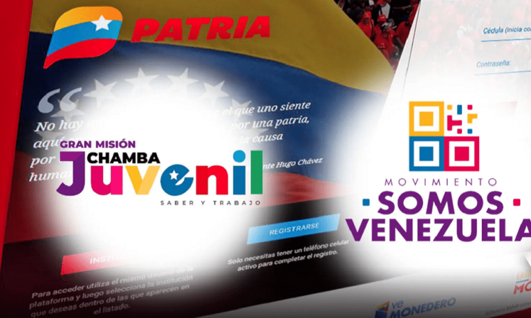 Pagan los estipendios Somos Venezuela y Chamba Juvenil de febrero