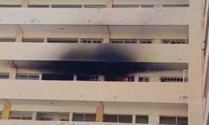 Se incendia apartamento en Residencias El Rosal