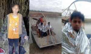 México rescata a 6 menores y 6 adultos atrapados en el río Bravo