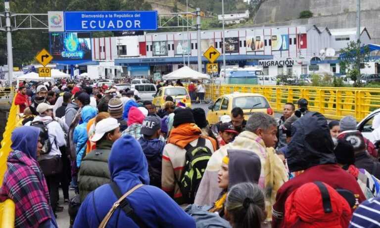 Lanzan plan de atención para migrantes venezolanos en Ecuador