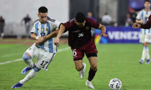 Vinotinto Sub 23 rescata el empate ante Argentina sobre el final