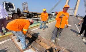 Intervención integral del Puente sobre el Lago registra 80 % de avance