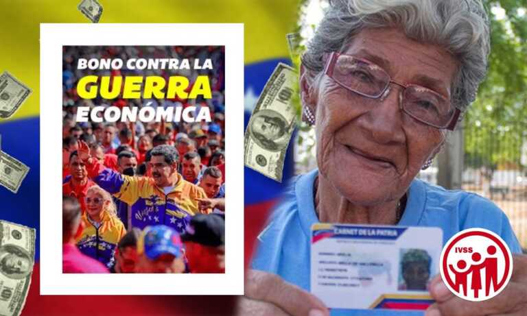 Pagan a pensionados el bono Contra la Guerra Económica de marzo