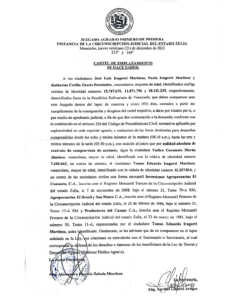 Cartel de Emplazamiento