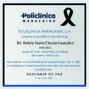 Obituario Dr. Ruben Dario Chacin
