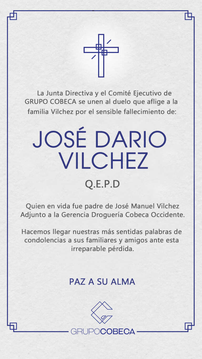 Condolencia José Dario Vilchez