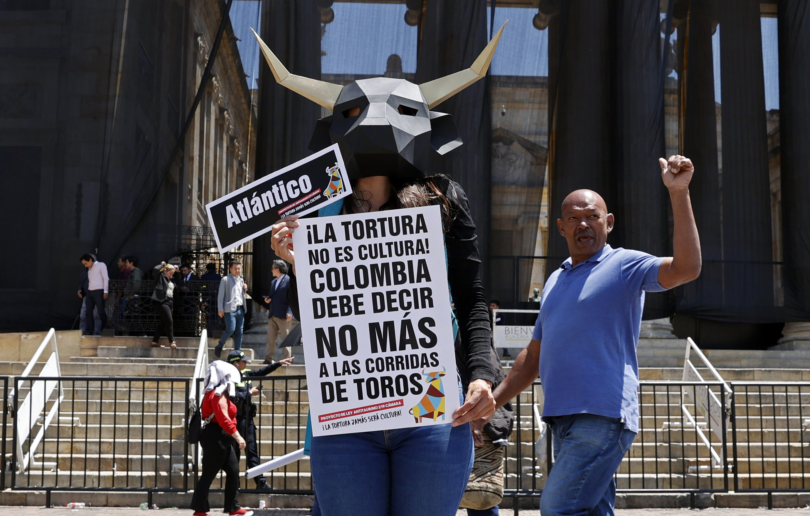 Protestan para pedir que se prohíban las corridas de toros en Colombia - La  Verdad