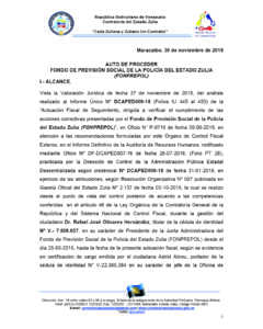 Auto de Proceder FONPREPOL