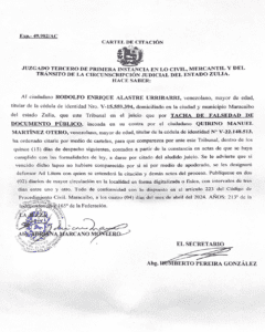Cartel de Citación Exp. 49.982/AC