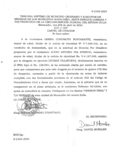 Cartel de Citación  S-2165-2024