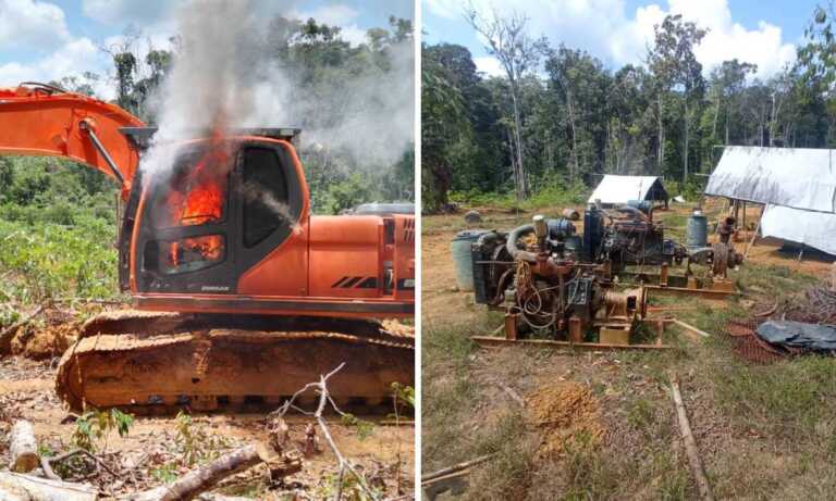 Desmantelan otro campamento de minería ilegal en Bolívar