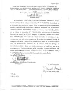 Cartel de Citación  S-21770-2024