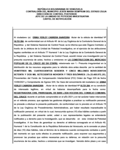 Cartel de notificación