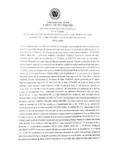 Cartel de Intimación Expediente No. 57.474