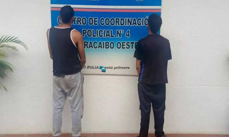 Apresan a dos jóvenes por robar a liceístas en La Rinconada