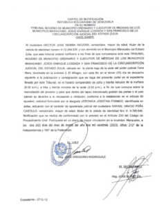 Cartel de Notificación Expediente 2712-12