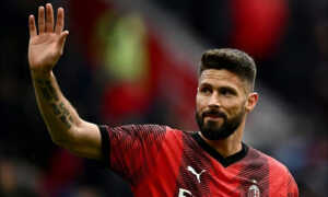 Olivier Giroud se despide del AC Milan