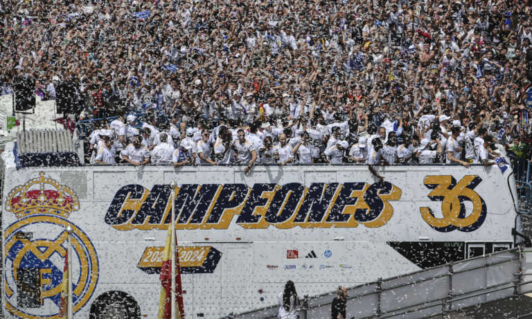 El Real Madrid celebra su 36º título de Liga con miras a la 15ª Champions