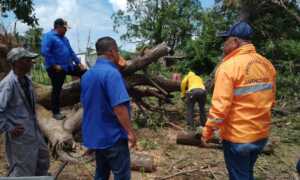 Gobernación y Protección Civil brindan asistencia al municipio Simón Bolívar tras lluvias