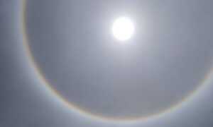 Halo solar adorna el cielo de Maracaibo y Cabimas