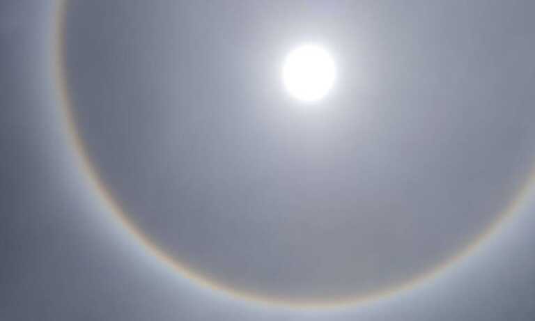 Halo solar adorna el cielo de Maracaibo y Cabimas