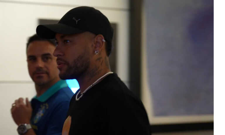 Neymar visita a la selección brasileña y les desea “toda la suerte” en la Copa América