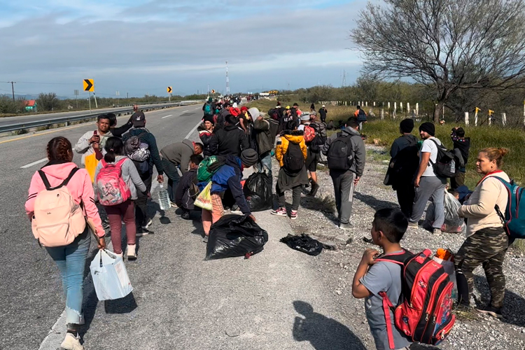 López Obrador niega que en México haya un desbordamiento de flujo migratorio