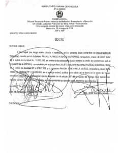 Edicto ASUNTO VP31-V2022-003503