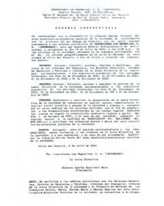 Segunda Convocatoria Inversiones Las Magnolias, C.A