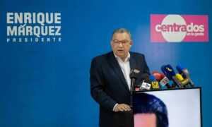 Enrique Márquez rechaza los resultados electorales dados por el CNE