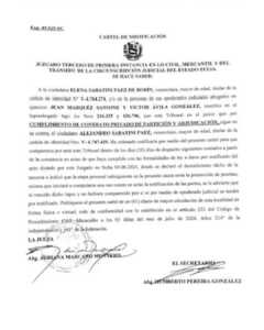 Cartel de notificación Expediente.49.925/AC